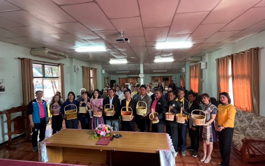 โครงการฝึกอบรมอาชีพตามเเนวทางปรัชญาเศรษฐกิจพอเพียง ให้กับสตรี ผู้ด้อยโอกาส ผู้สูงอายุ ผู้พิการ เเละประชาชนผู้สนใจเข้าร่วมโครงการ (กิจกรรมการสานตะกร้า) ประจำปีงบประมาณ 2568